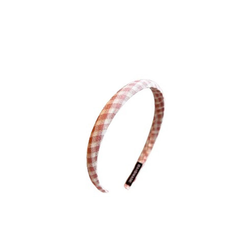 Color coreano de banda de cabello a cuadrícula 2024 nueva niñas de estilo universal fuera de la abrazadera de cabello niñas de alta presión de cabello