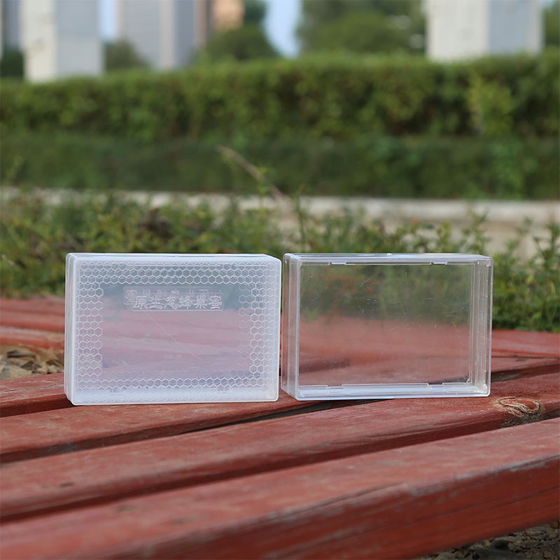 养蜂工具塑料巢蜜盒500g250g蜂巢盒子全透明半透明塑料巢蜜盒