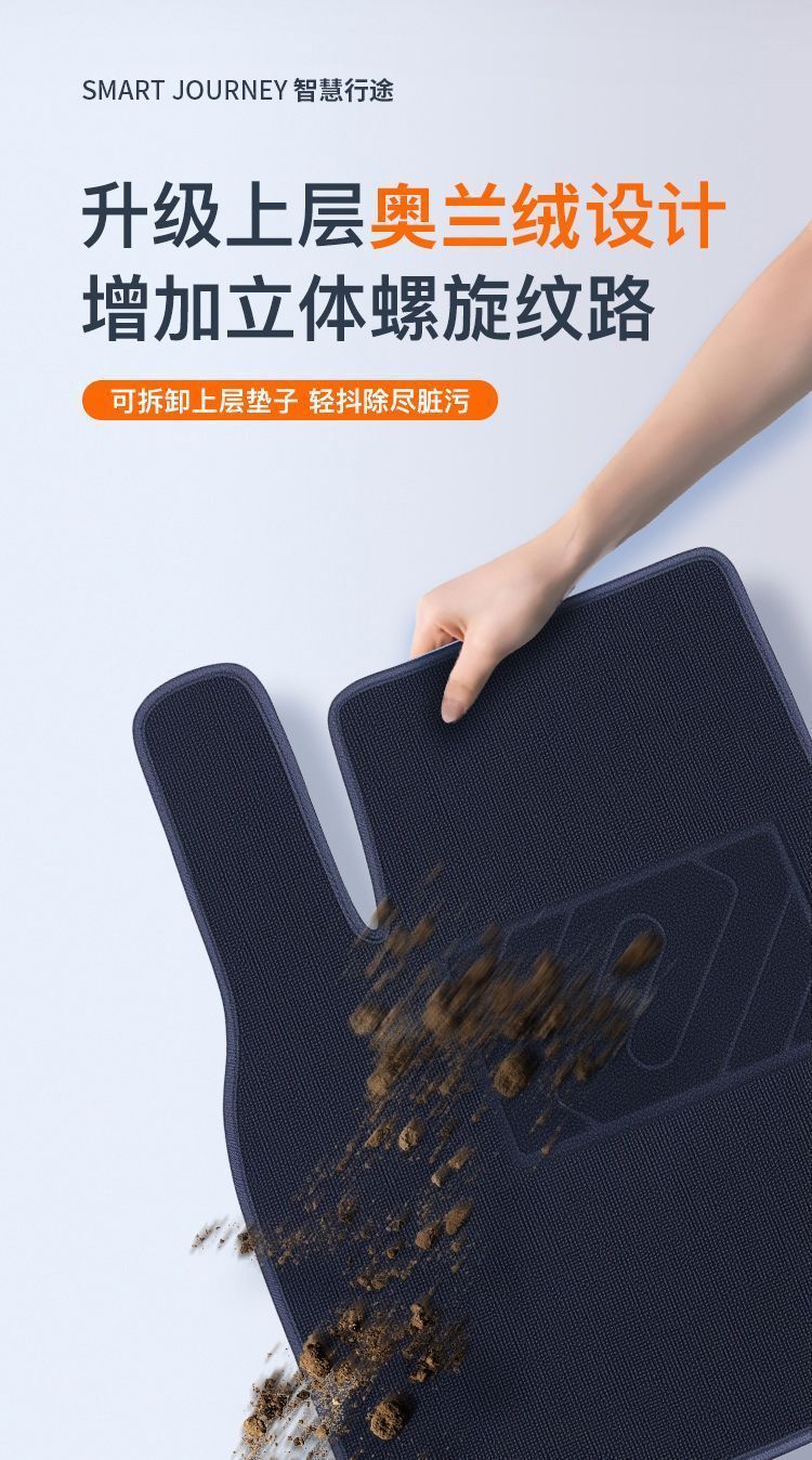 Suitable for Audi Q5L foot mat 2010-24 bag threshold TPE car foot mat surrounds the upper tpe trunk mat