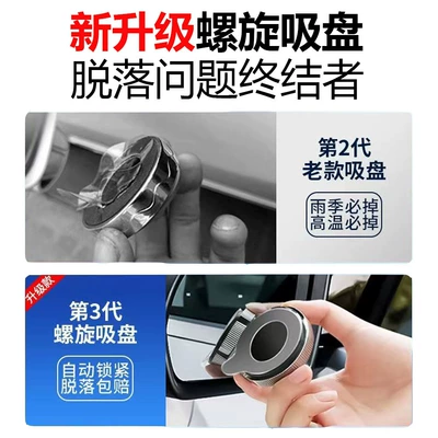 Ultra-Wide Angle, Large field of view rear view auxiliary mirror