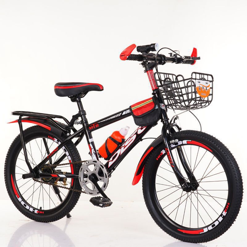 Black Red/Single Speed [Gift Pack+Basket+Back seat]