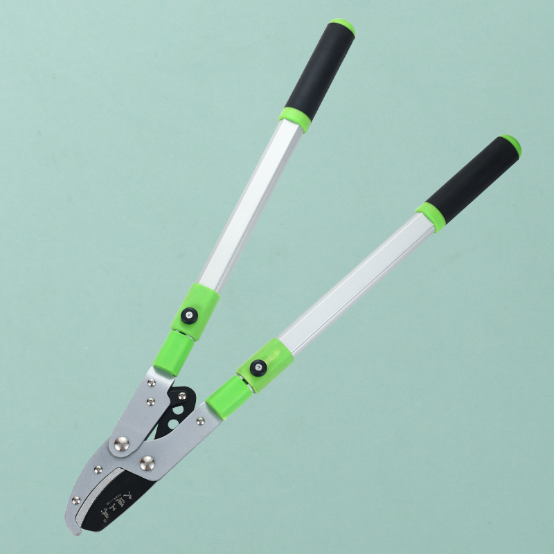 Ventas de la fábrica Jiutong cabeza recta ahorro de mano de obra retráctil gruesa rama poda tijeras de jardinería árbol de frutas potentes