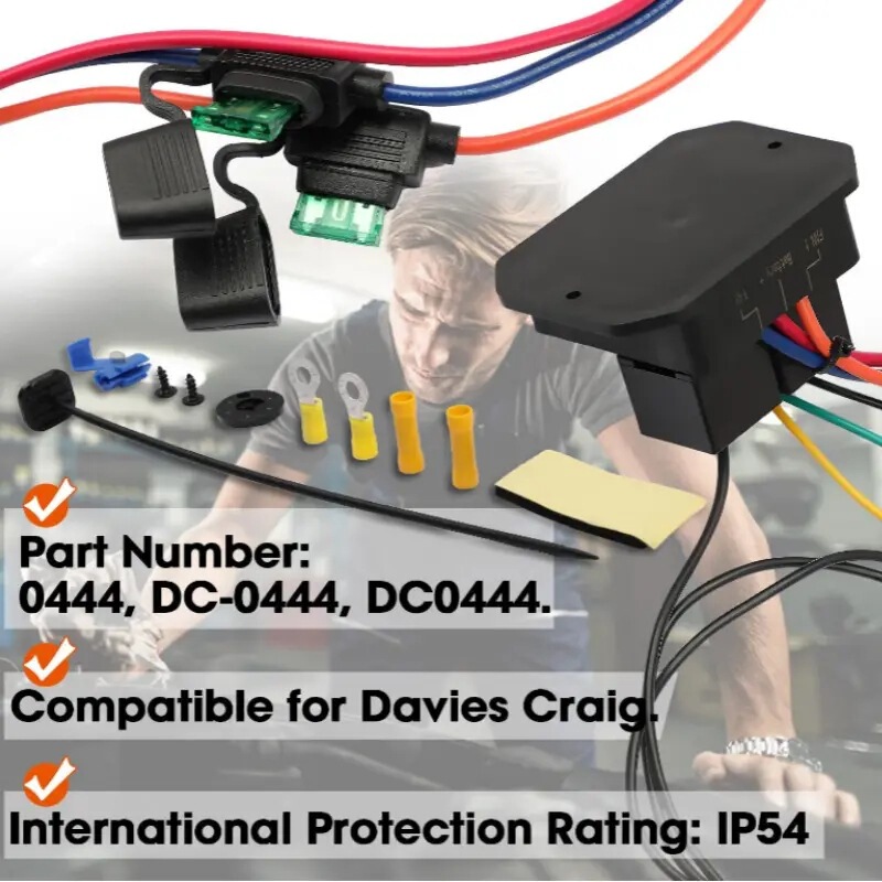 Digital Radiator Fan Controller Swith 12V and 24V, Adjustable Temperature Range Digital Radiator Fan Controller Swith 12V and 24V, Adjustable Temperature Range
