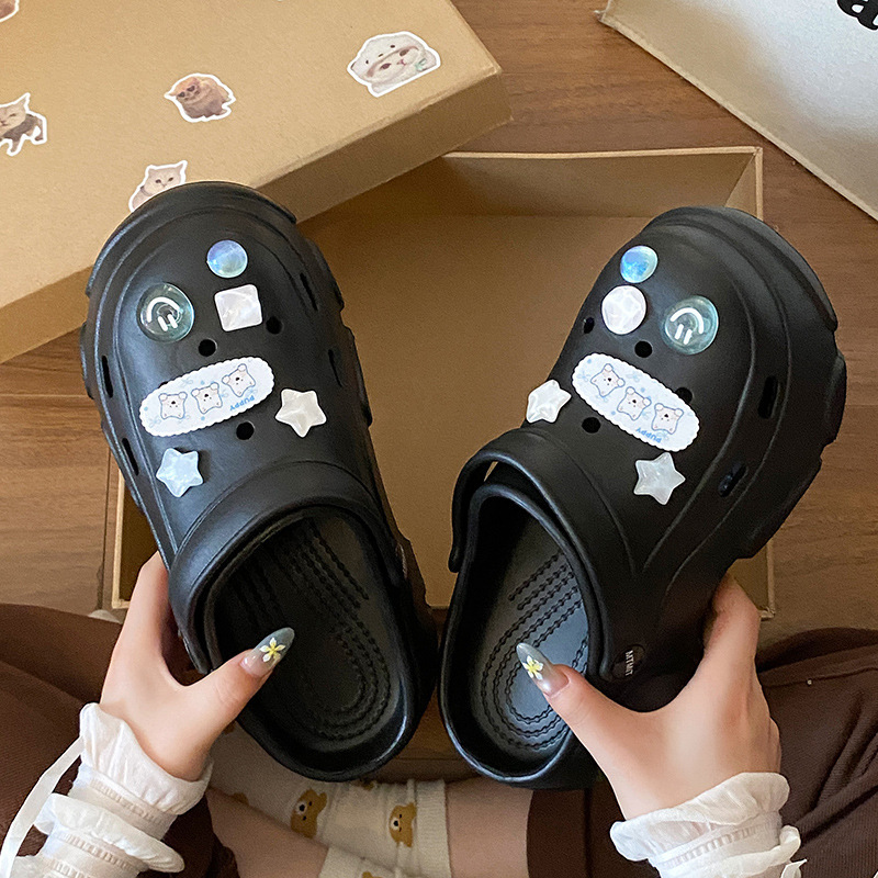 2025 New Model Eva Clogs for Women, Suitable for Outdoor and Indoor Use, Non-Slip, Arch Support, Thick Sole, Summer Closed-Toe Sandals