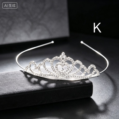 Diadema de Corona con Pedrería para Niñas de Aleación para Fiestas image 18