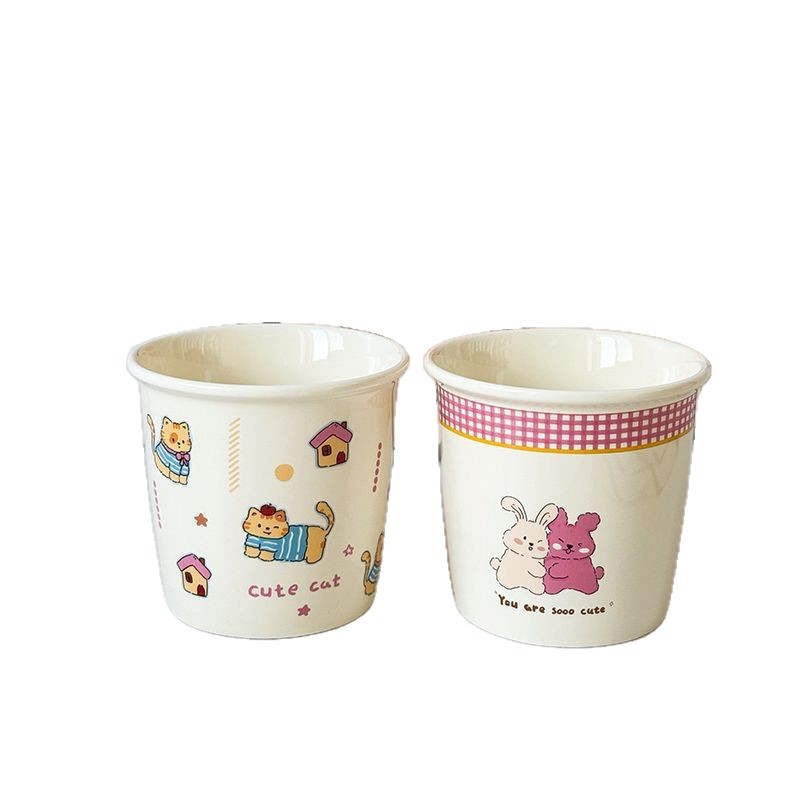 귀여운 캐릭터 도자기 컵 물컵 우유컵 400ml
