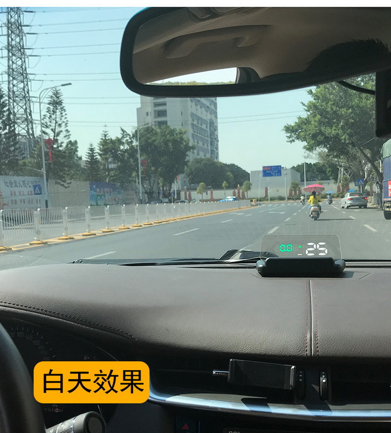 C500 Car-Mounted 5-Inch Head-Up Display Obd2 System Projection Hud Head-Up Display Blue White Red