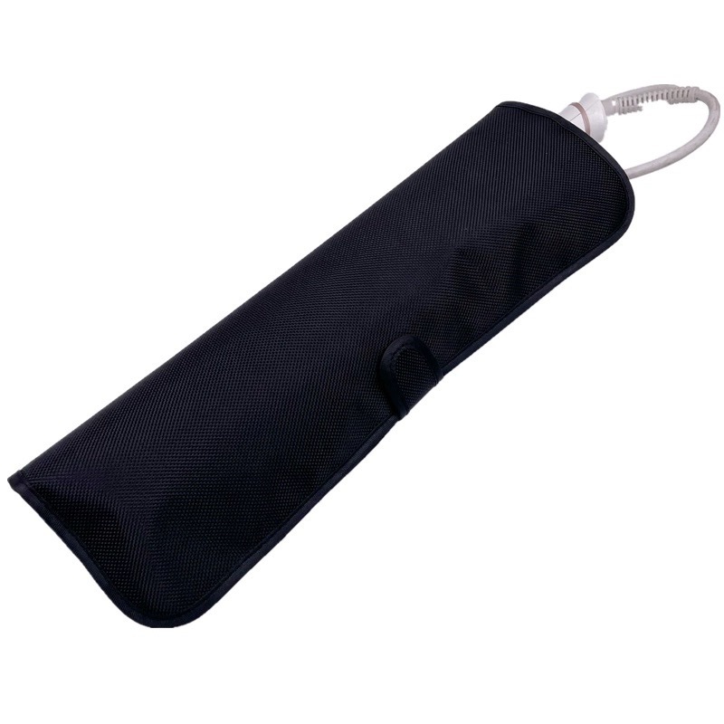 Artista de maquillaje rizador de pelo clip recto madera contrachapada maíz barba clip bolsa de almacenamiento anti-escaldado aislamiento térmico peluquería protección portátil de viaje