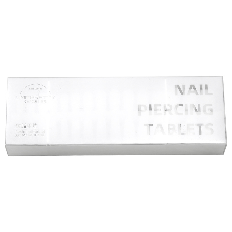 Pieza de uñas para desgaste de uñas ultrafina sin costuras pasta completa media pasta de pulido-Parche de uñas falsas gratis para salón de uñas
