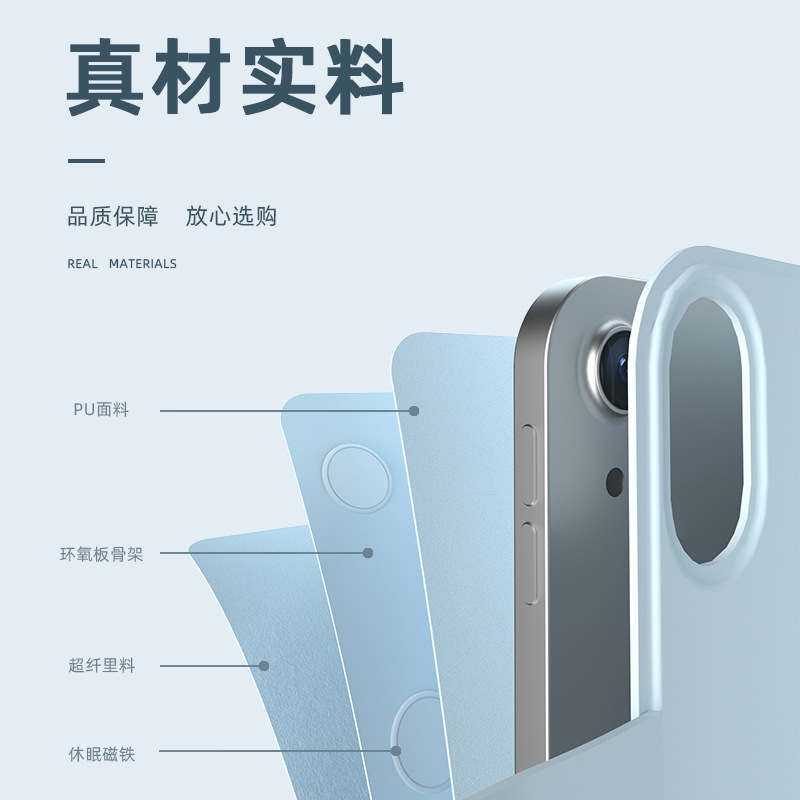 Adecuado para tableta Xiaomi Pro de 11 pulgadas con hebilla magnética, clip de doble cara, mini7, funda para ordenador 6air, funda protectora para ipad10