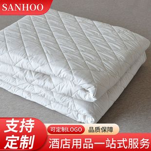 Hotel-Specific Anti-Slip Antibacterial Mattress Pad, Class a Quilted Spine Pad, Washable Anti-Mite Protective Cover, Same Style as Hotel