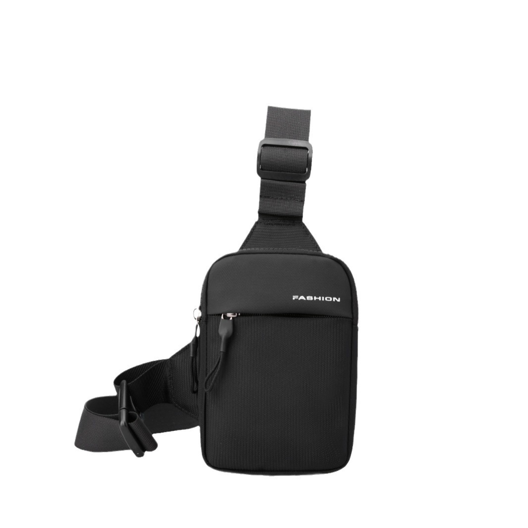 Moderiktig och trendig crossbody-väska, mobilväska för löparsport, mini-bröstväska, ny ledig axelväska för män, noll plånbok_voghion.com