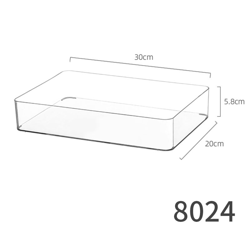 8024. low transparent box-large size 1 pet high transparency can be stacked