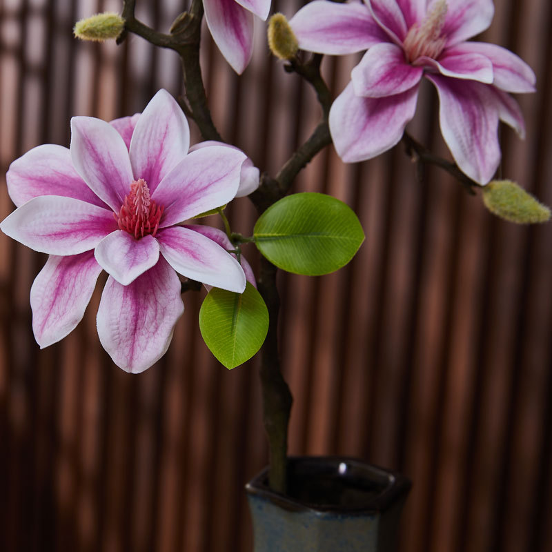 手感小西湖玉兰花婚庆中式家居客厅餐桌装饰古风拍照玉兰花仿真花假花详情4