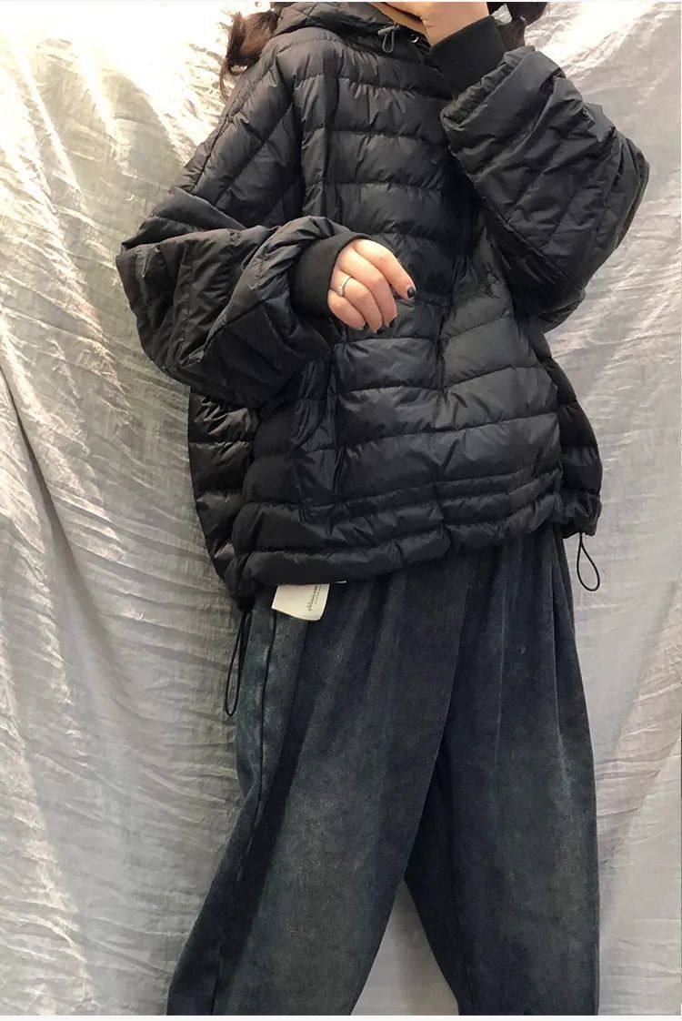 Winter Down Jacket For Women Lightweight Hooded Cotton Coat_voghion.com