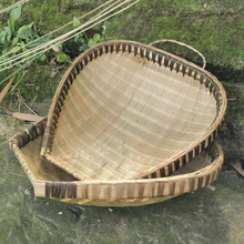 竹筲箕簸箕竹编竹制品工艺品洗菜盛菜篮子饭店家用
