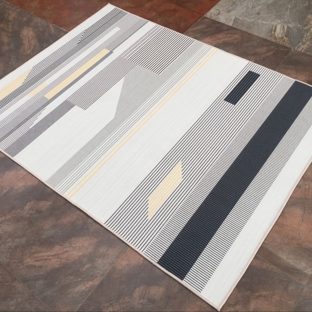 Alfombra nórdica, tapete para la sala de estar, alfombra de fácil cuidado para el hogar, tapete para sofá y mesita de noche, alfombra grande para dormitorio que cubre toda la superficie.