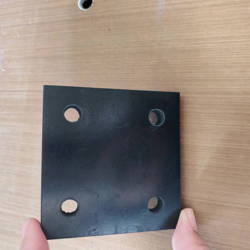 80*80*10打孔机器垫片 桥梁橡胶缓冲垫片 工业橡胶弹性垫块