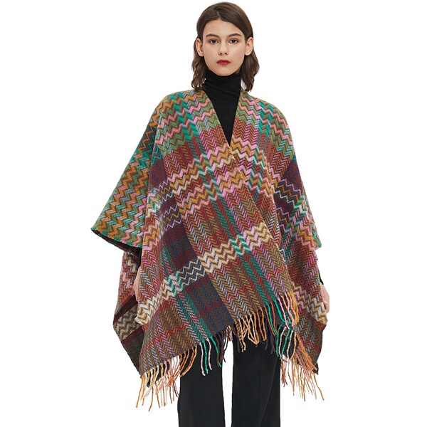 autumn demi-season ethnic cloak