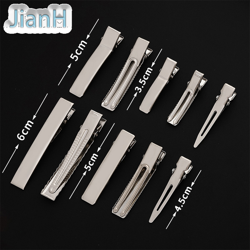Stainless Steel 304 Double-prong Duckbill Hair Clip Diy Hair Accessory...