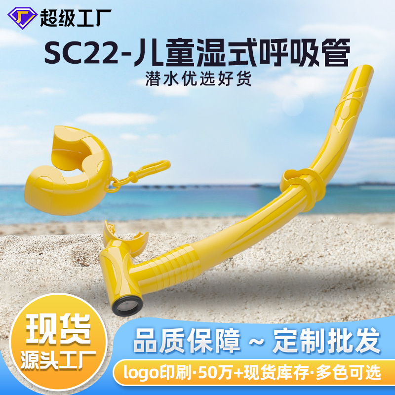 Cross-Border Children's Diving Snorkel with Wet Storage Box, Freestyle Swimming Equipment in Stock, Children's Snorkeling Set