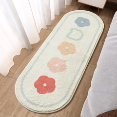 Carpeted bedroom girl Ins durable bedside rug room long strip foot pad water-absorbent thick pad floor covering