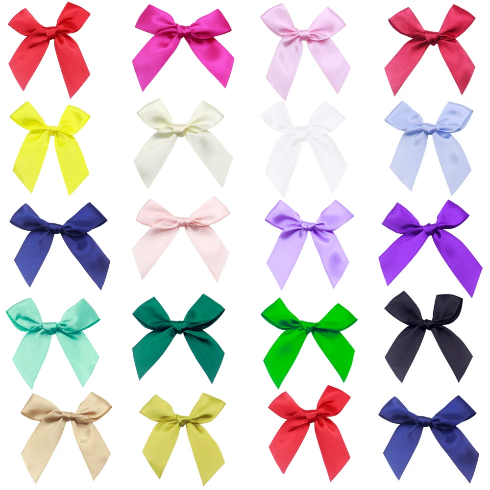 Оптовая продажа бантов из полиэстеровой ленты 2,5 см для головных уборов, одежды, аксессуаров, рукоделия