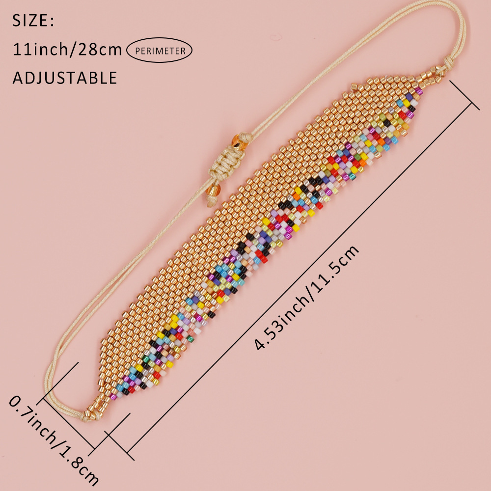 1 Piece Bohemian Star Glass/Colored Glaze Handmade Unisex Bracelets