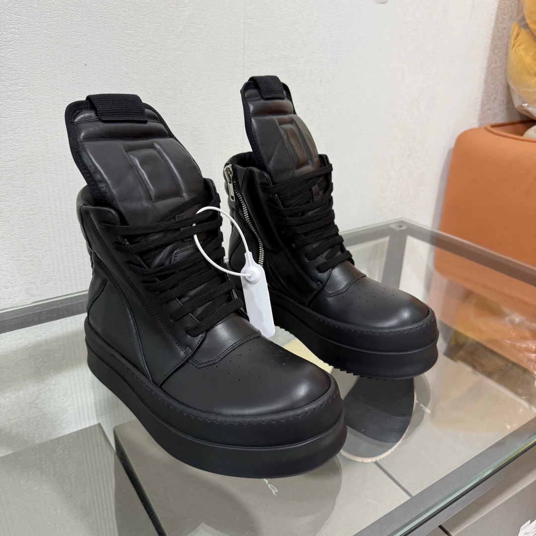 Дропшиппинг RO shoes, высокие кроссовки с перевернутым треугольником, высокие кроссовки из натуральной кожи, увеличивающие рост, с молочным ароматом, на толстой подошве, уличные кроссовки, короткие ботинки с большим крючком, мужские модные