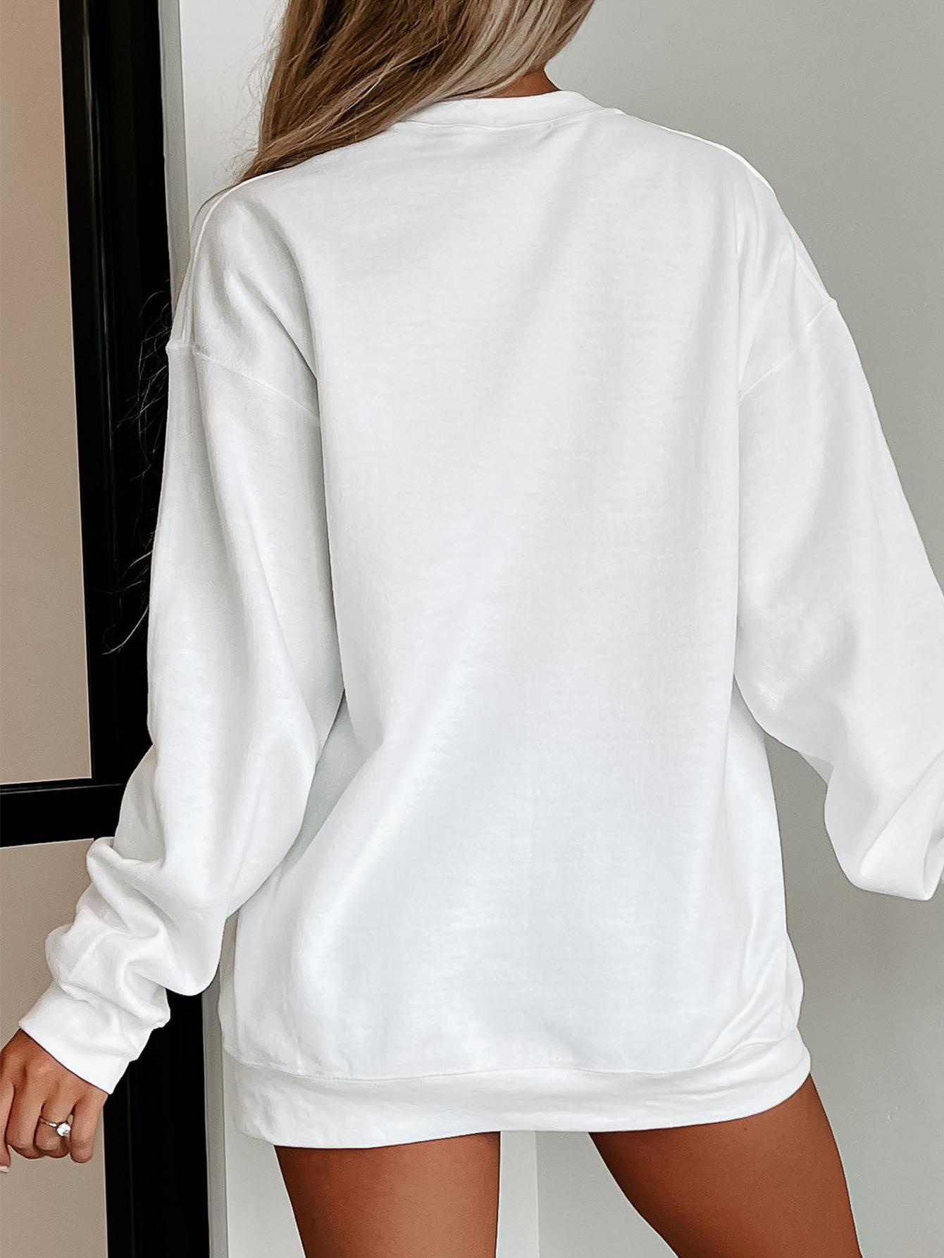 Spandex, Polyester Fabric Type Long Top Length Hoodies & Sweatshirts Long Sleeve Vacation Simple Style Bow Knot
