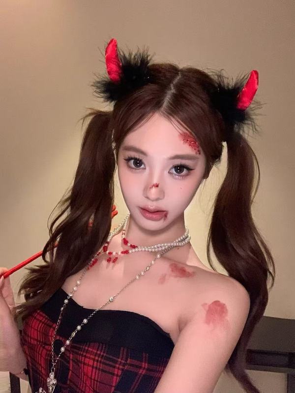 ハロウィーンcos小悪魔蝶ネクタイ髪飾り奇妙な道具立体トップクリップLolita髪飾り|undefined