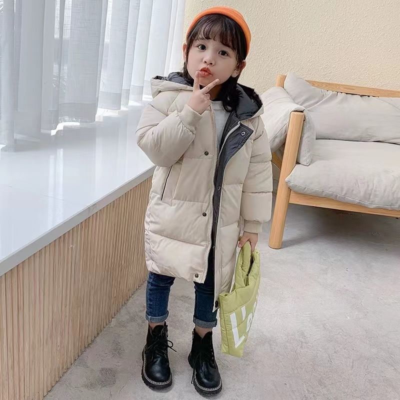 森马集团儿童中长款棉服男女童中大童婴幼儿宝宝冬季保暖外套