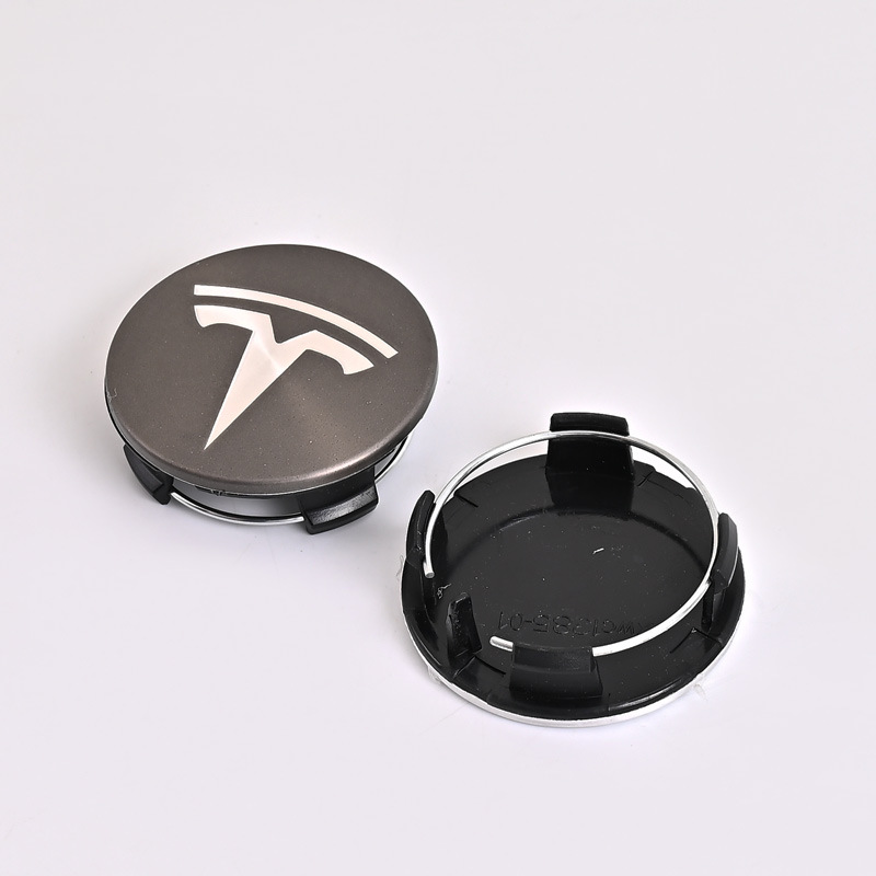 4x 58mm / 54mm Tesla Nabendeckel Felgendeckel Radkappen