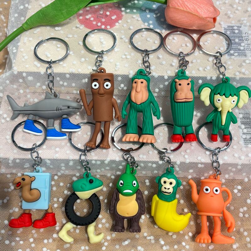 Cartoon Keychain Cross-Border New American Mountain and Sea Classics Keychain Wholesale Small Gifts Strange and Weird Small Pendants Cartoon Keychain Cross-Border New American Mountain and Sea Classics Keychain Wholesale Small Gifts Strange and Weird Small Pendants
