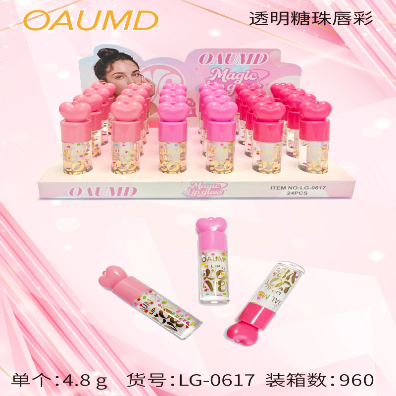 OAUMD comercio exterior transfronterizo nuevo esmalte labial hidratante perdurable colgante de dibujos animados manzana frutas lipstick
