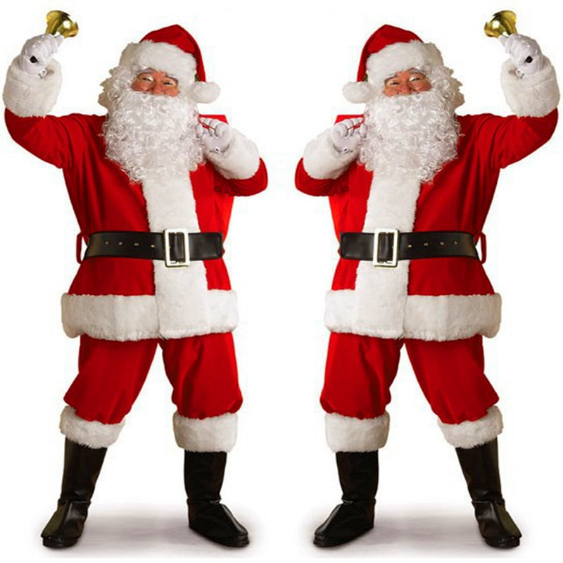 Christmas Costume Adult Santa Claus Costume Christmas Costume Holiday Party Stage Show Dress Up Santa Claus