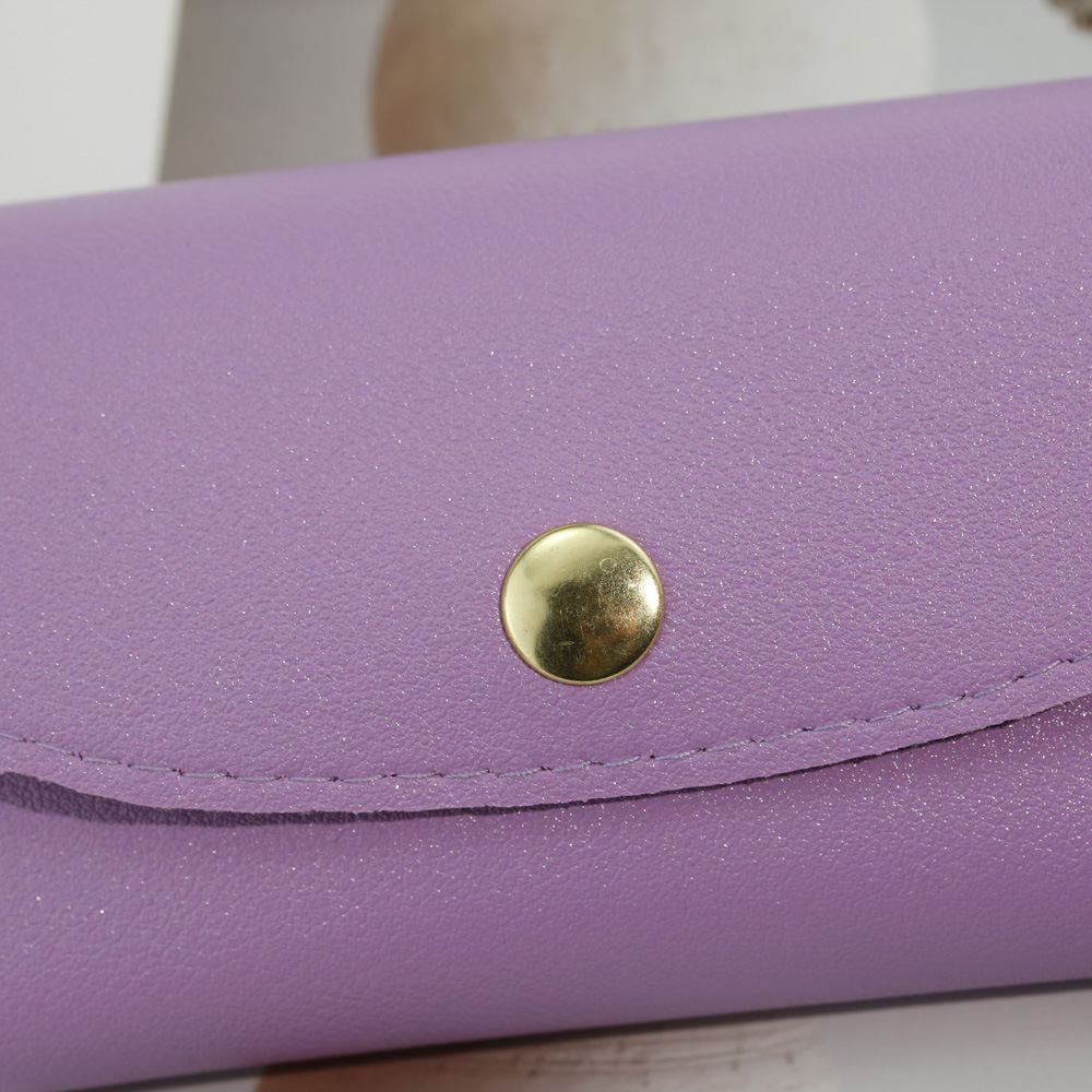 Classic Style Solid Color Pu Leather Unisex Glasses Case display picture 2