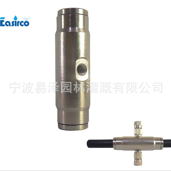 3/8'' 高压喷雾管用快插式双孔直接 高压接头