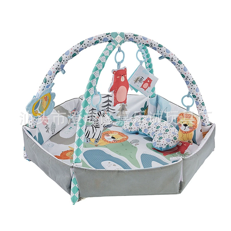 Игрушка детская шестиугольный игровой коврик для ползания игровой фитнес коврик с подушкой альпинистский коврик игрушка для новорожденных игровой коврик