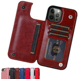 Подходит для карты iPhone15PRO, кожаного чехла для мобильного телефона с рисунком crazy horse, чехла для мобильного телефона Apple 16E, защитного чехла-раскладушки для бизнеса