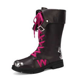 芙莉莲cos鞋子魔法精灵使葬送的勇者漫展专用万用增高日常中筒靴