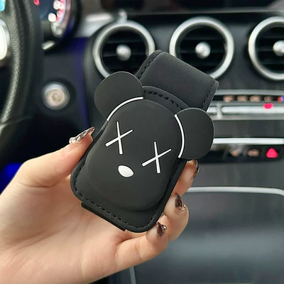 sunglasses holder, Car Glasses Clip/Bill Clip - black-xx-bear-black-glasses-clip