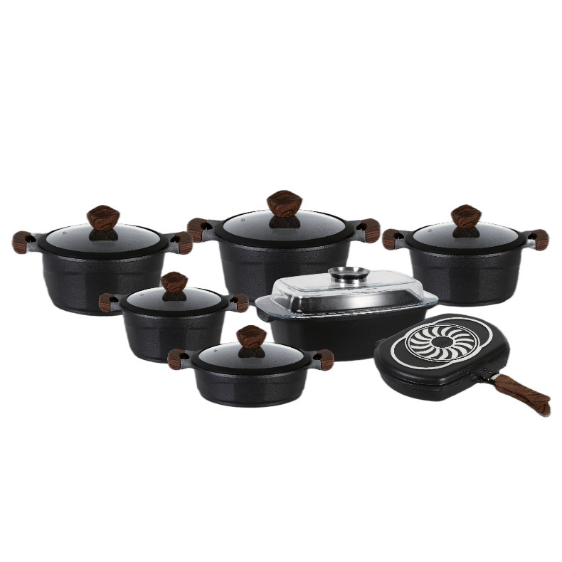 14PCS horno de inducción horno de cocina antiadherente general horno antiadherente mármol mayorista