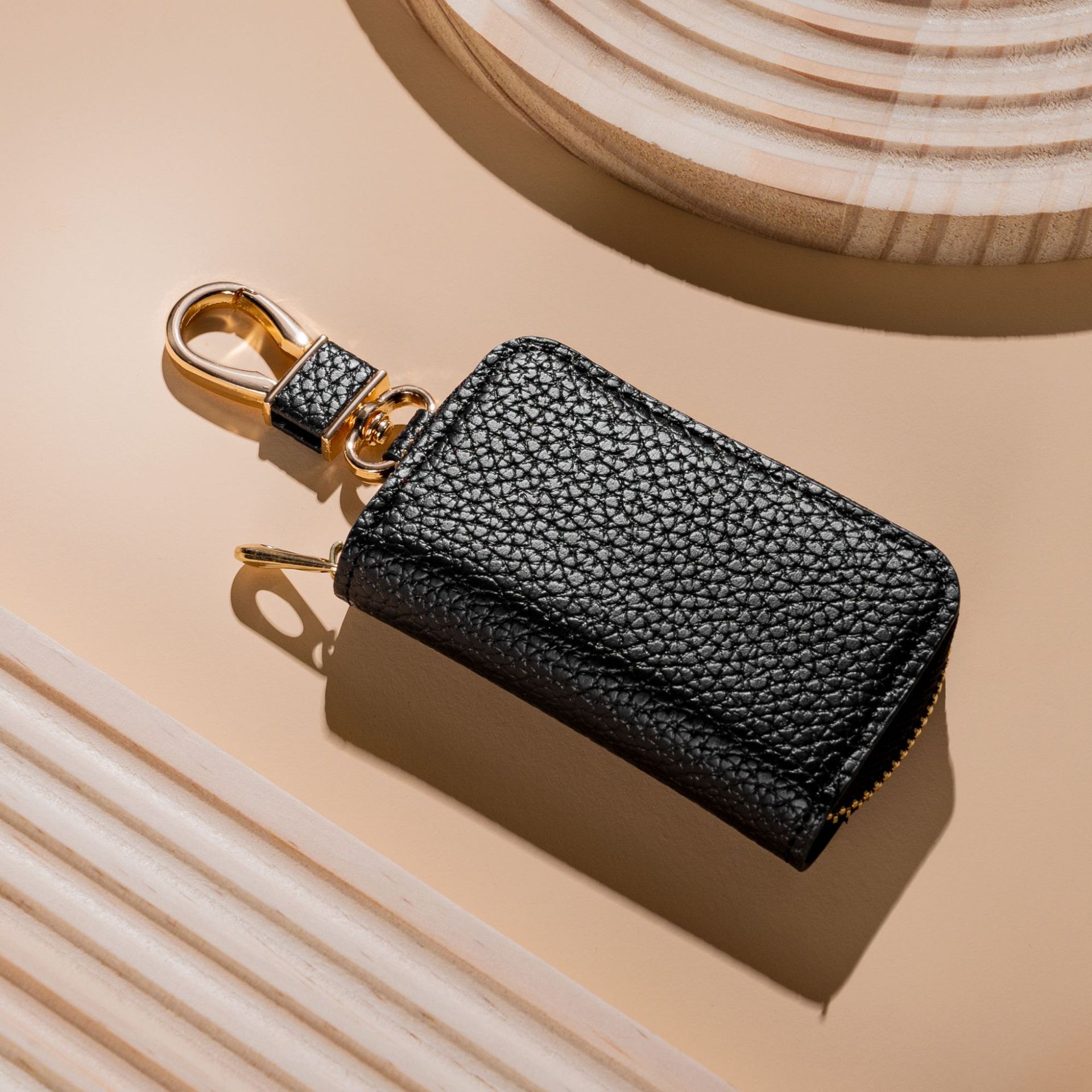 Nueva moda lychee patrón coche clave caso UNIVERSAL MODELO hombres y mujeres almacenamiento clave caso de cuero mini clave caso