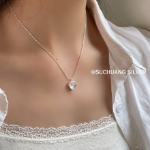 �؄�S925���y��ɫ�ɹ�ʯ������Ůins�L�p��С�����s�ٴ��i���