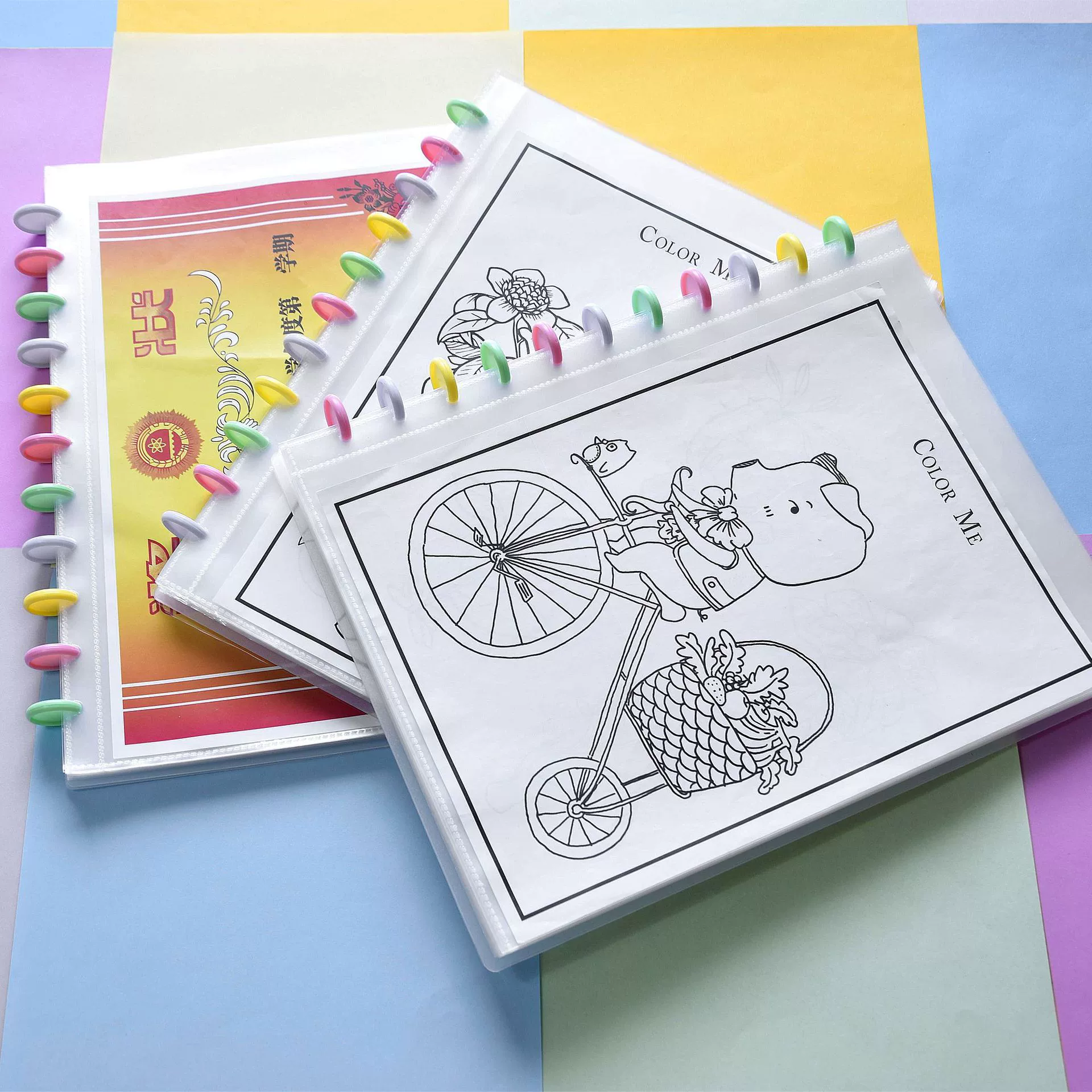 Брошюра с грибной пряжкой a4 Прозрачное переплетение документов для хранения документов