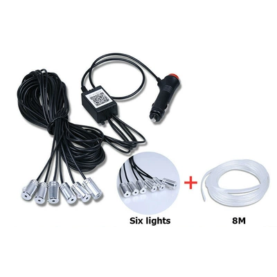 app one drag five car – Panel (Dashboard) işıqlandırması - one-to-six-includes-8m-optical-fiber-cigarette-lighter-head-mobile-app-model