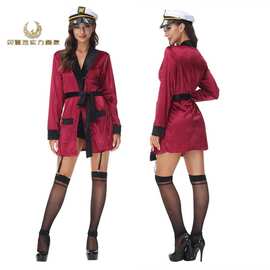 欧美新款情趣内衣 角色扮演女警激情性感诱惑海军开衫夜店演出服