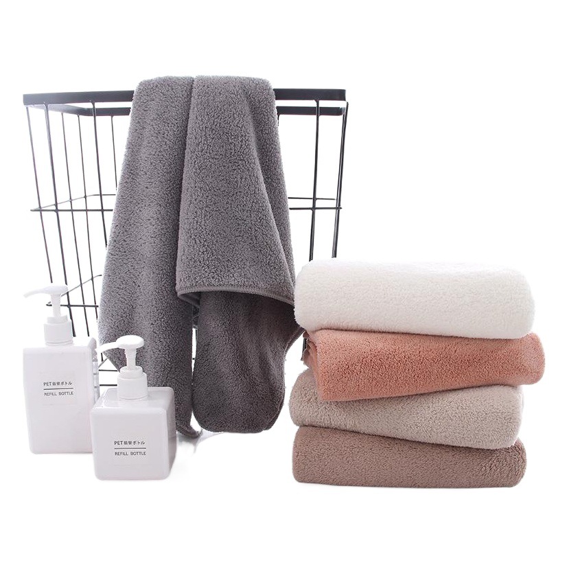 Tuqiang Home Daily Use Hair Drying Towel Cleaning Kitchen Hand Towel Microfiber Coral Fleece Towel Wholesale