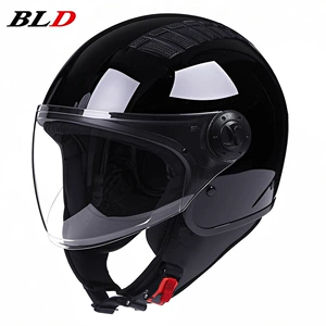Bld Cross-Border Supply of Electric Vehicle Motorcycle Helmets Lightweight Helmets Unisex Retro Cruise Helmets